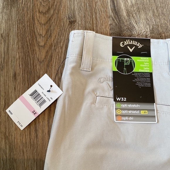 CALLAWAY Khaki golf shorts - Picture 2 of 5
